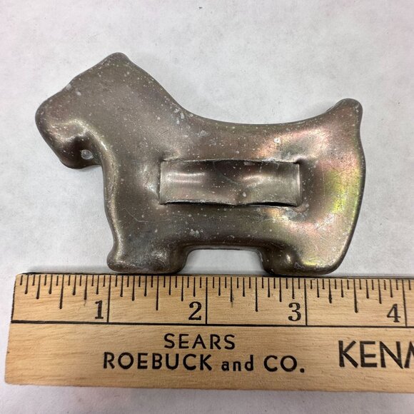 Vintage Metal Cookie Cutters With Handles Set‎ Of 8 Bell Flower Dog Bunny Turkey - Picture 4 of 9